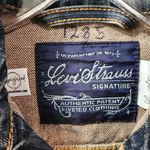 Para El Que Cree Todo Es Posible Custom Upcycled Vintage Levi's Jean Jacket, S - Picture 3 of 5